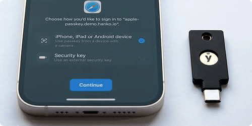 گزینه‌های ذخیره Passkey؛ دستگاه، مدیر رمز عبور و کلید امنیتی سخت‌افزاری