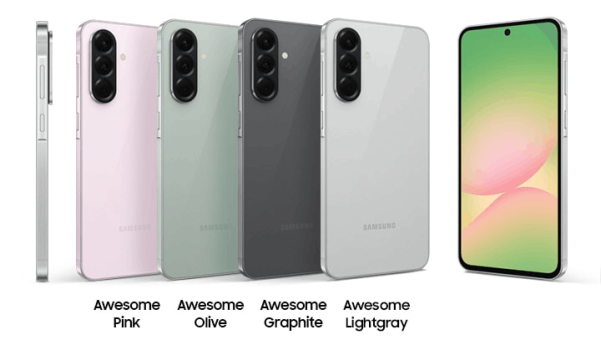نمایشگر ۶.۷ اینچی Super AMOLED با نرخ نوسازی ۱۲۰ هرتز در Galaxy A56